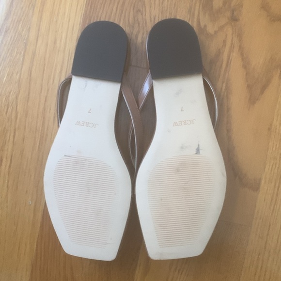 J Crew New Capri thong sandals in leather BX889 never worn - Picture 4 of 4